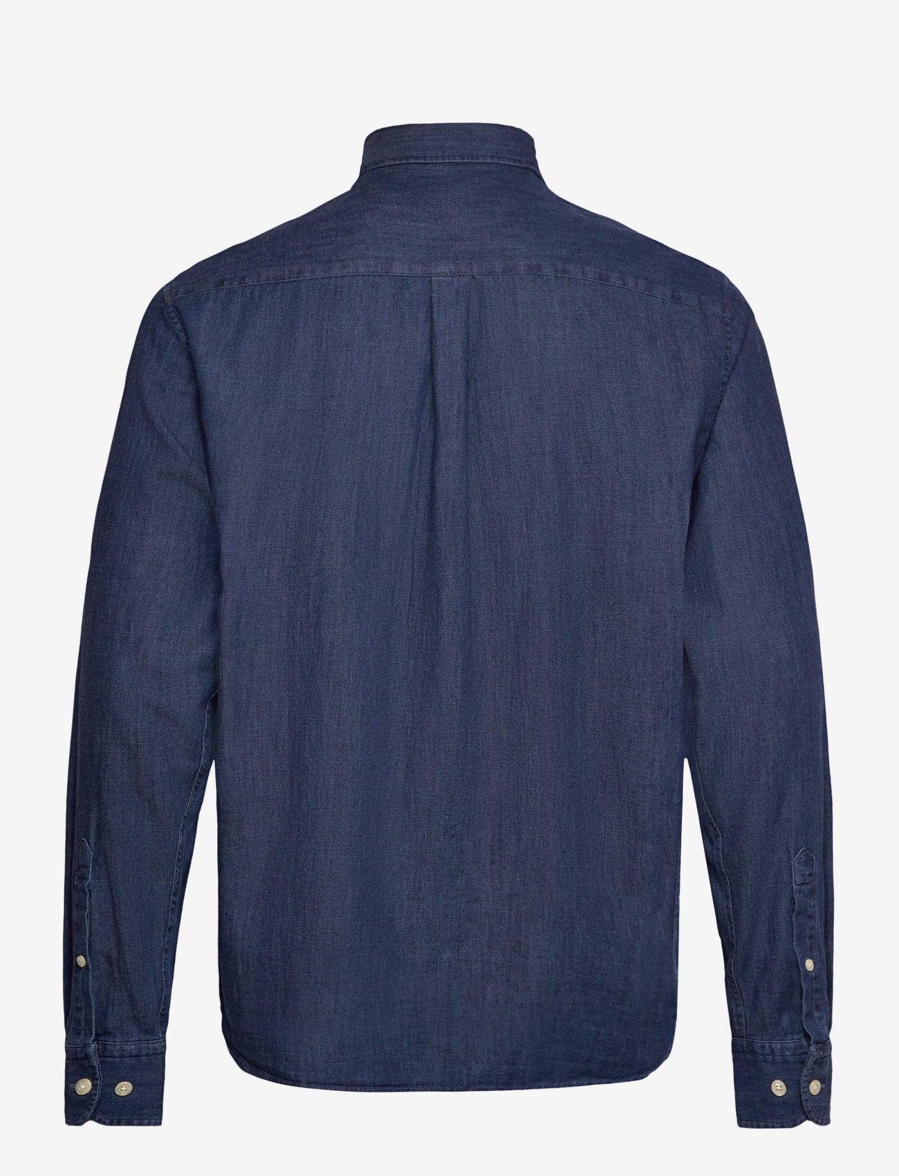 Oscar Jacobson - Reg Fit Wide Spread C Dark Indigo - basic skjortor - midnight blue - 1