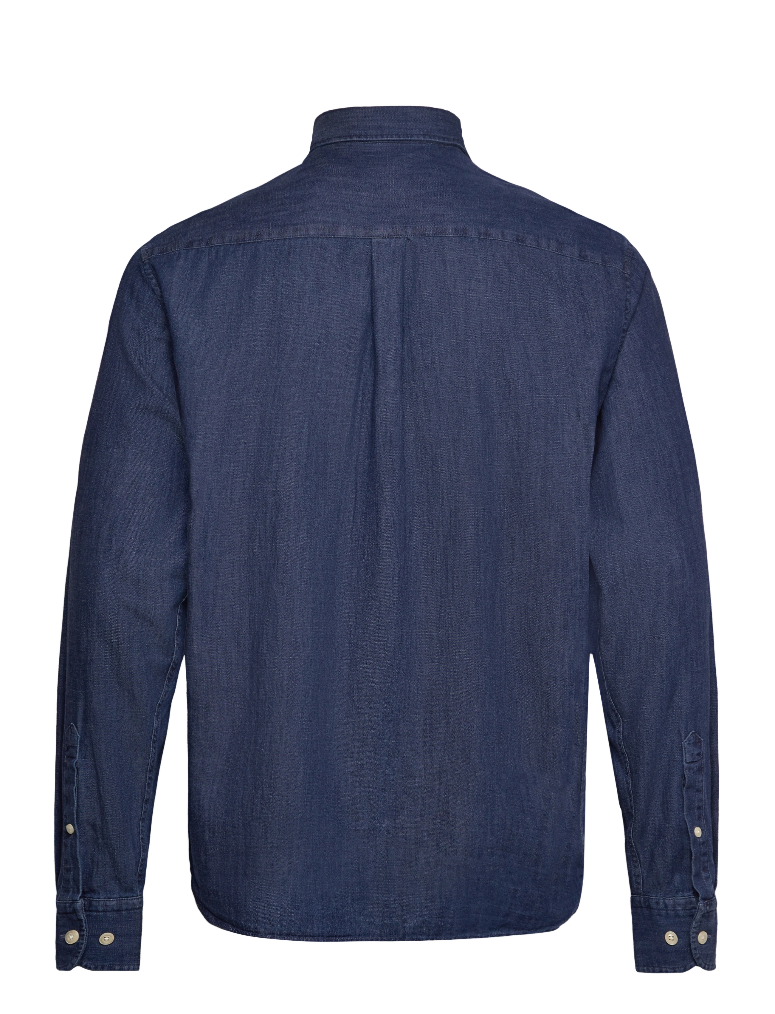 Oscar Jacobson - Reg Fit Wide Spread C Dark Indigo - bolir - midnight blue - 1
