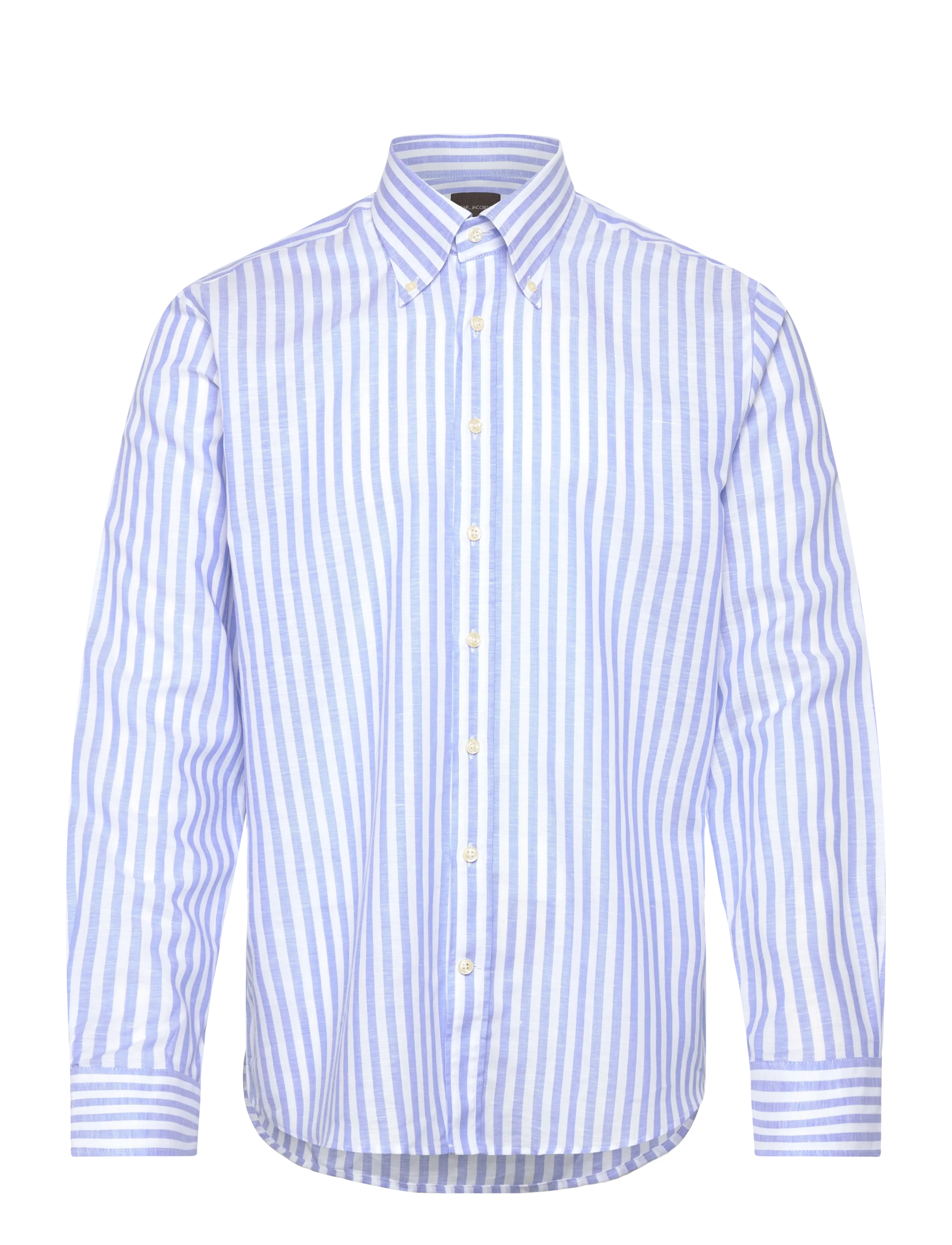 Oscar Jacobson Reg Fit BD Wide Stripe Shirt - Hemden - CARIBBEAN BLUE / blue
