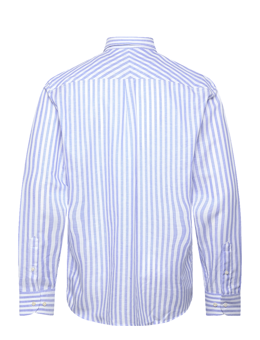 Oscar Jacobson - Reg Fit BD Wide Stripe Shirt - basic skjorter - caribbean blue - 2