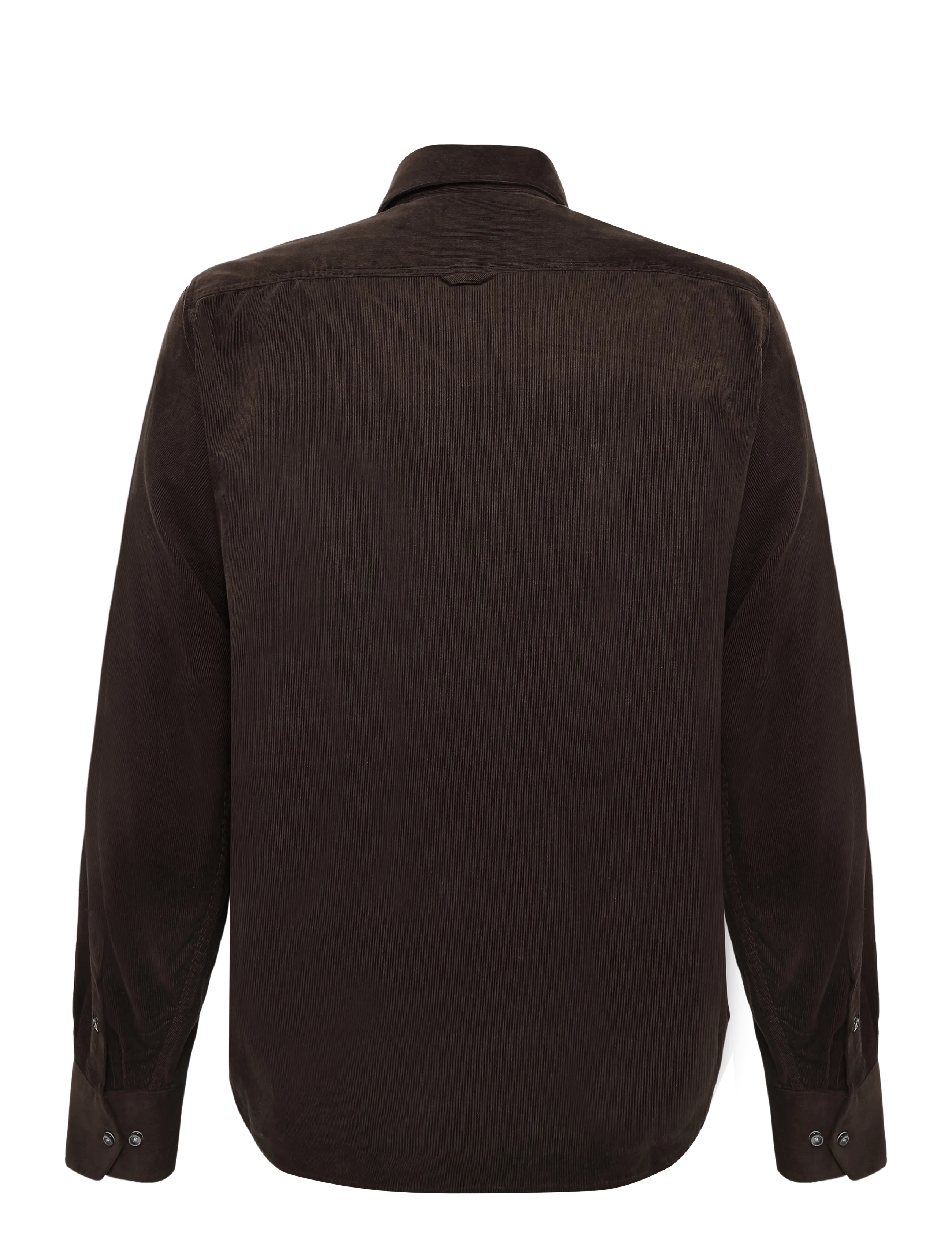Oscar Jacobson - Straight Fit Spread Baby Cord - dark mud brown - 1