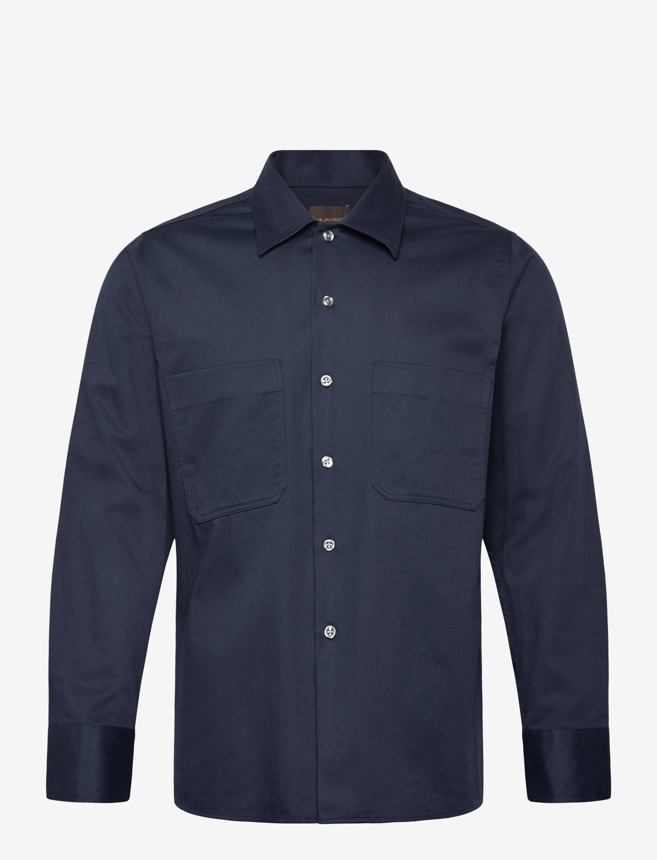 Oscar Jacobson - Straight Fit Bowling Collar Shirt - basic-hemden - navy sea - 0