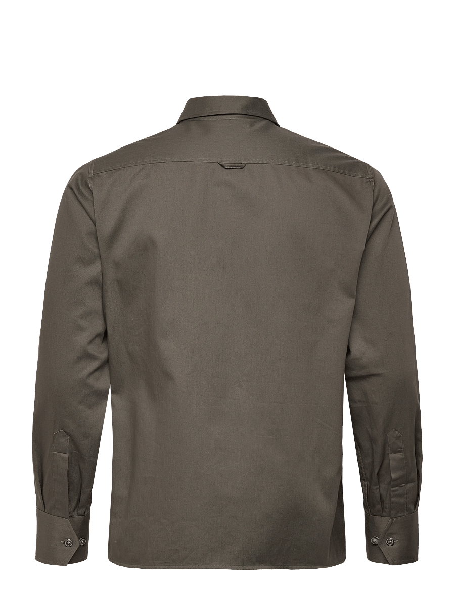 Oscar Jacobson - Straight Fit Bowling Collar Shirt - basic skjorter - nettle green - 1