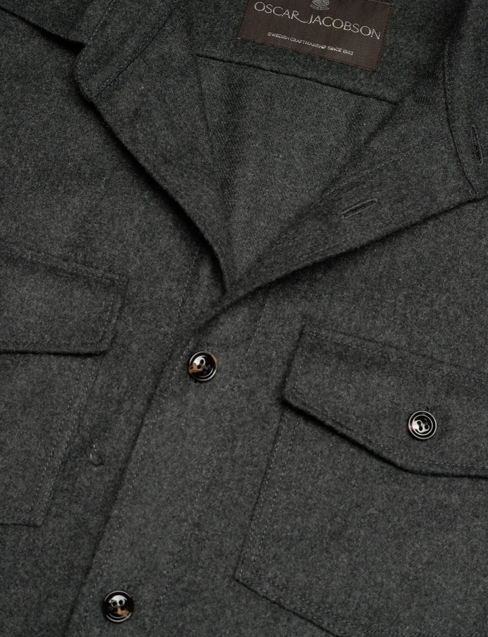 Oscar Jacobson - Magnus Shirt Jacket - osta olukorra järgi - earth grey - 2