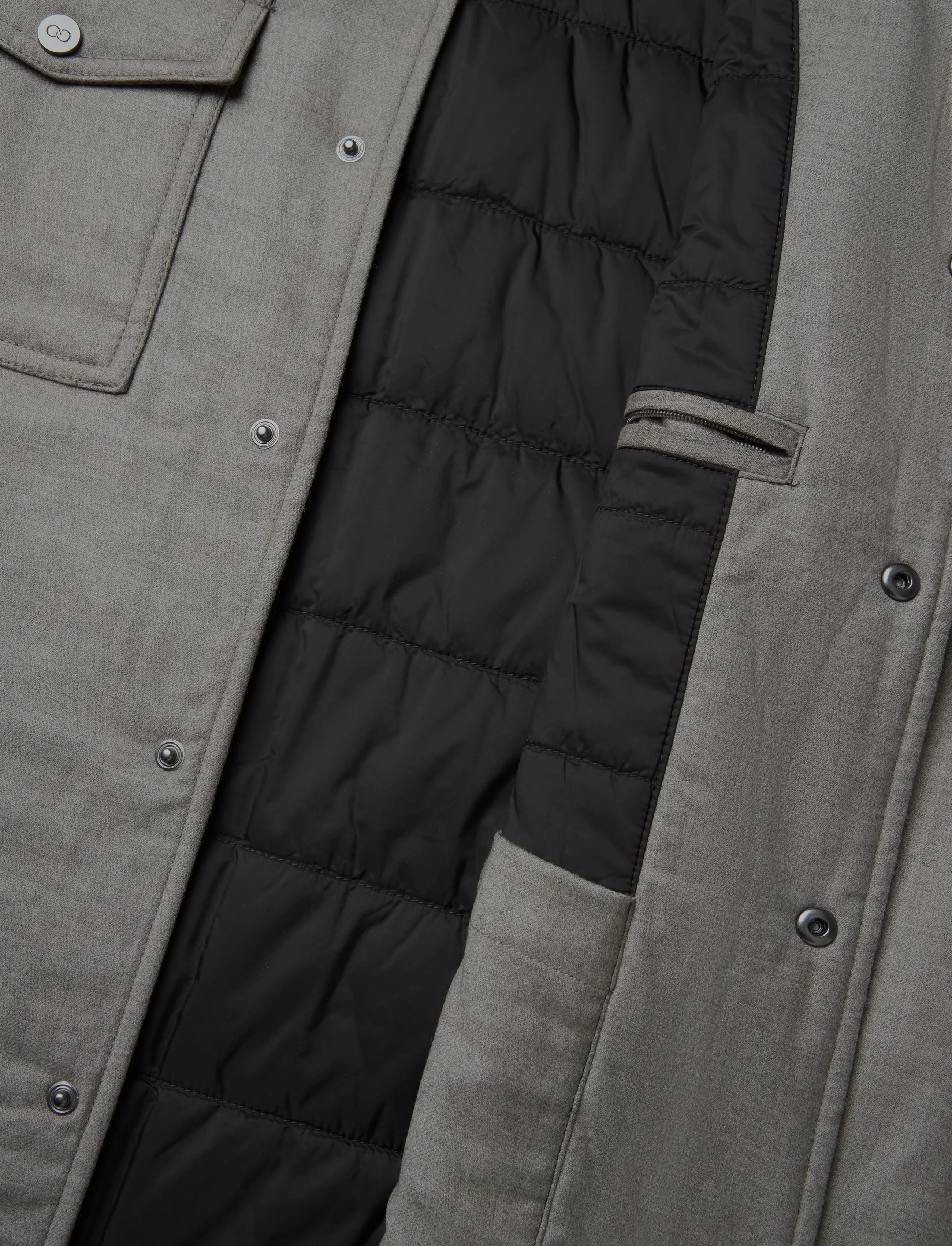 Oscar Jacobson - Flannel Shirt Jacket - hybrid-jacken - beige melange - 4