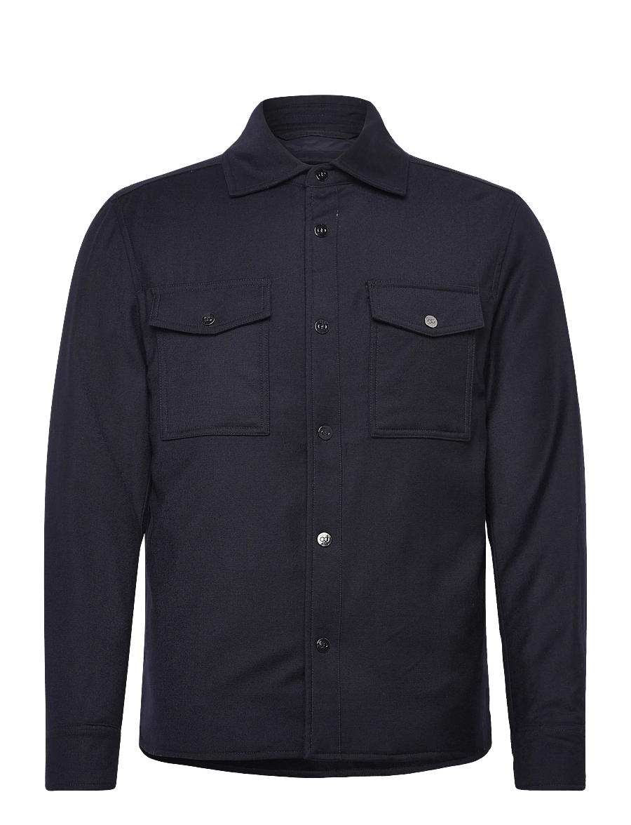 Oscar Jacobson - Flanell Shirt Jacket - hübriidjoped - navy - 0