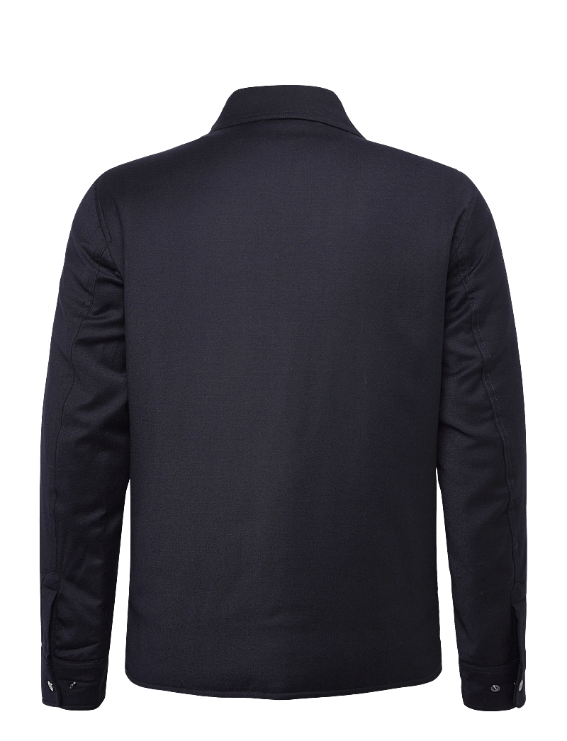 Oscar Jacobson - Flanell Shirt Jacket - hybridjackor - navy - 1