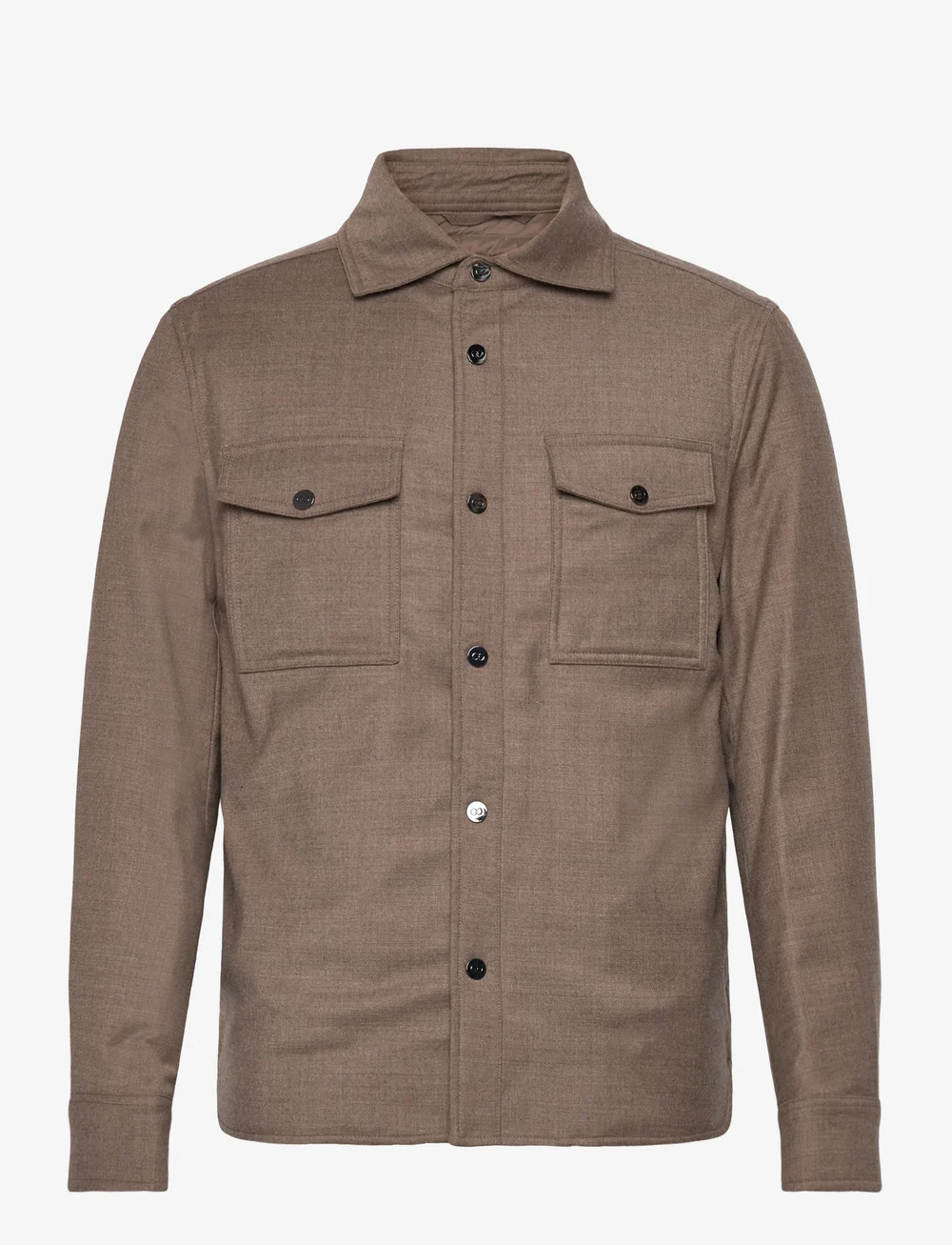 Oscar Jacobson - Flanell Shirt Jacket - hübriidjoped - walnut beige - 0
