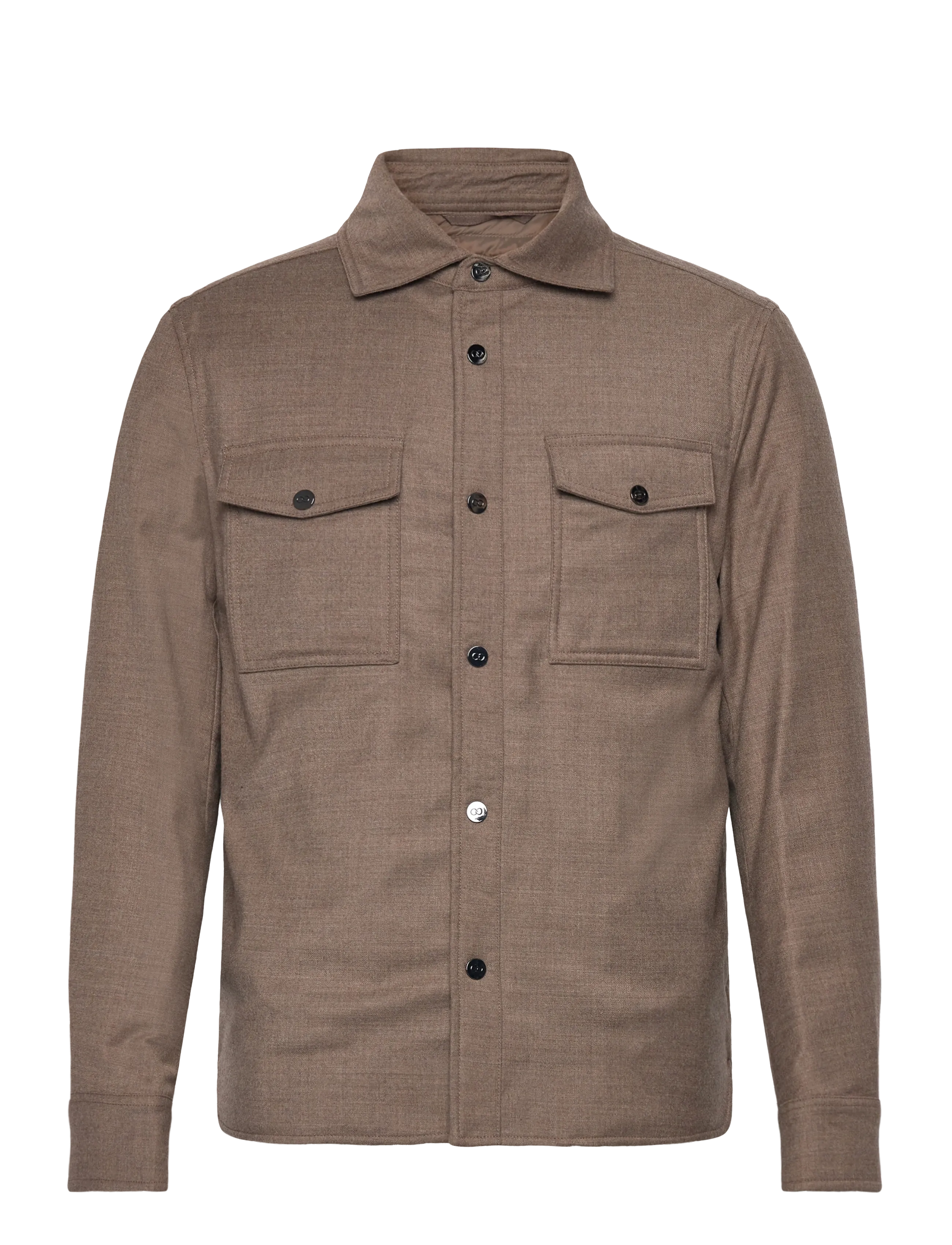 Oscar Jacobson - Flanell Shirt Jacket - hybrid-jacken - walnut beige - 0