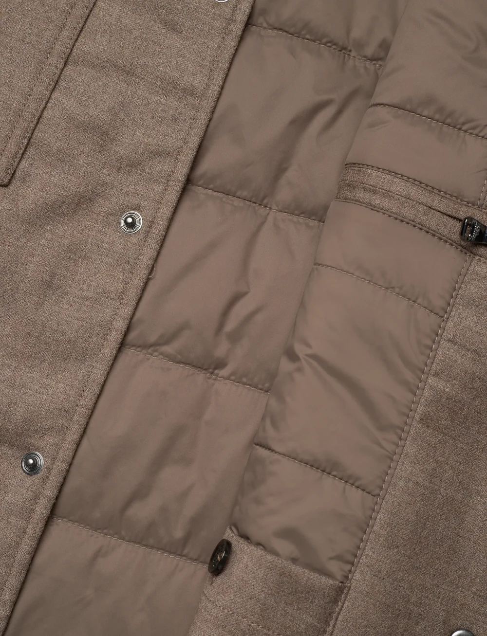 Oscar Jacobson - Flanell Shirt Jacket - hübriidjoped - walnut beige - 4