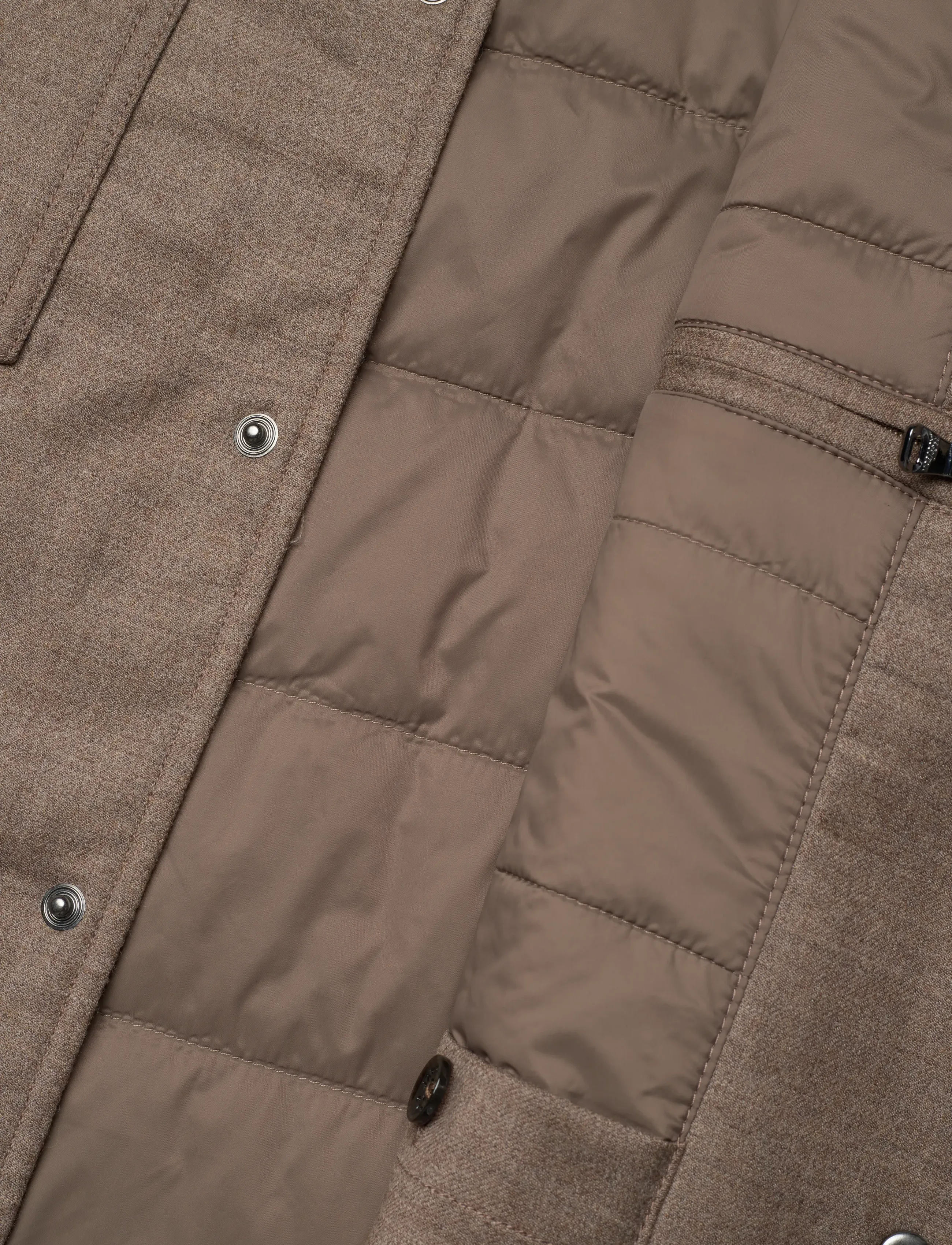 Oscar Jacobson - Flanell Shirt Jacket - hybrid-jacken - walnut beige - 4