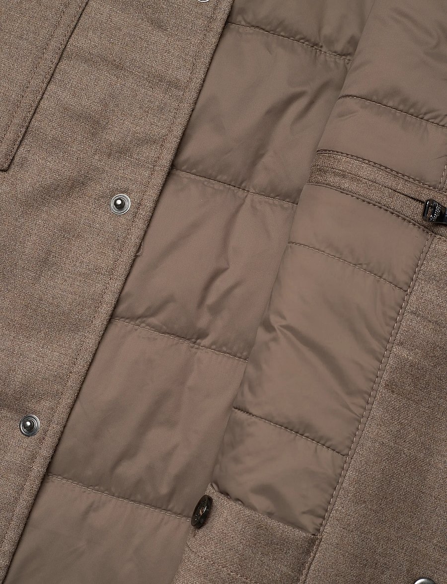 Oscar Jacobson - Flanell Shirt Jacket - hybrid-jacken - walnut beige - 4