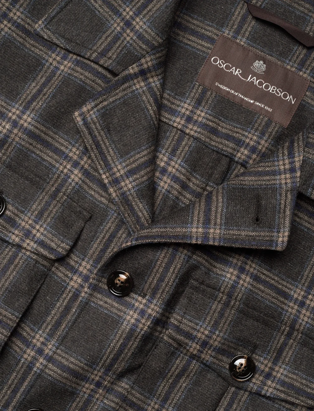 Oscar Jacobson - Sirolo Shirt Jacket - vinterjakker - dark brown - 2