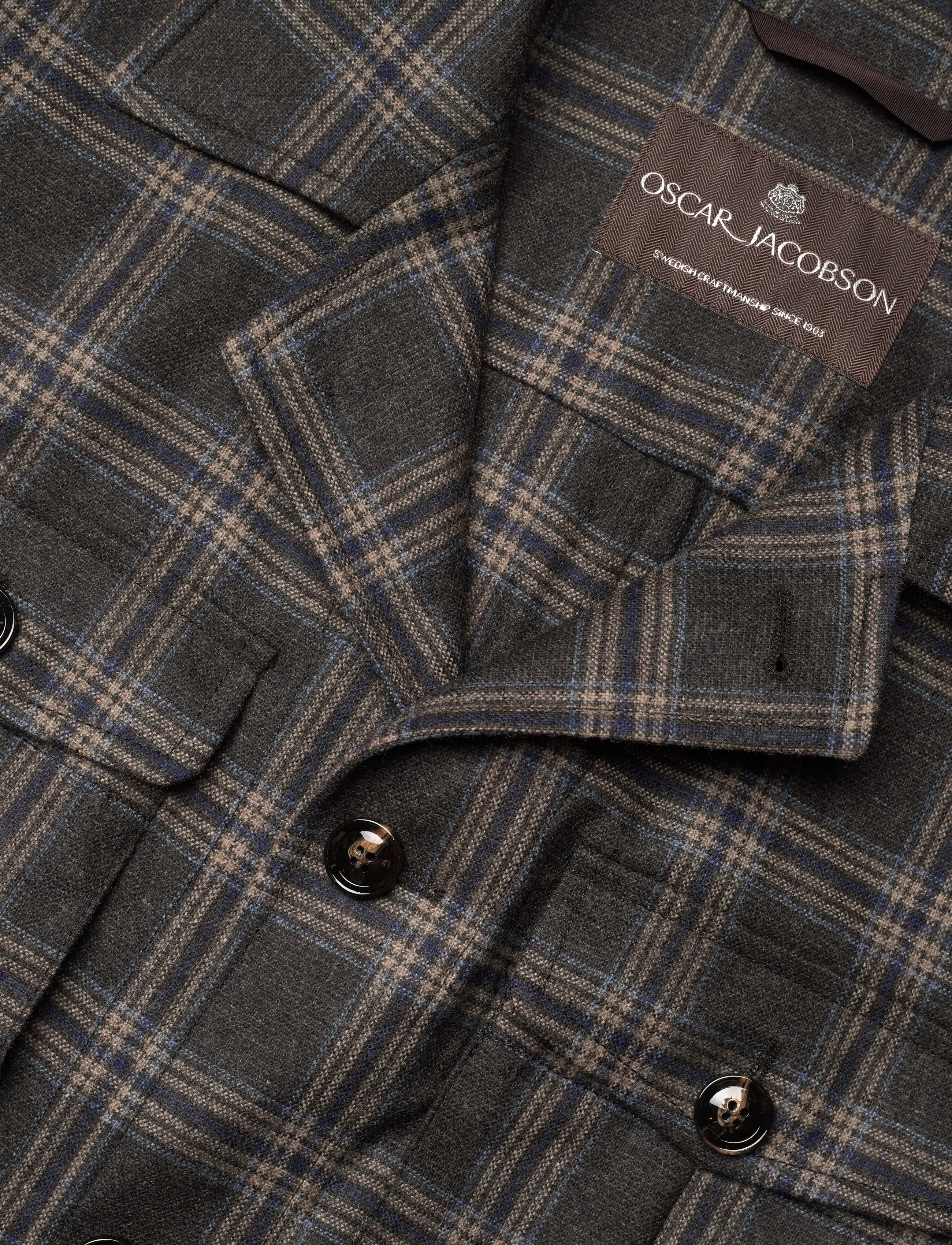 Oscar Jacobson - Sirolo Shirt Jacket - jakker - dark brown - 2