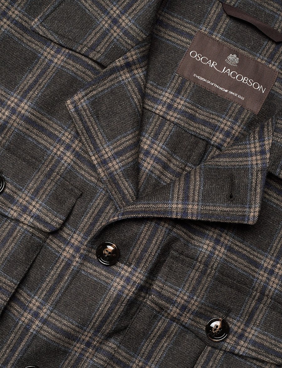 Oscar Jacobson - Sirolo Shirt Jacket - jakker - dark brown - 2