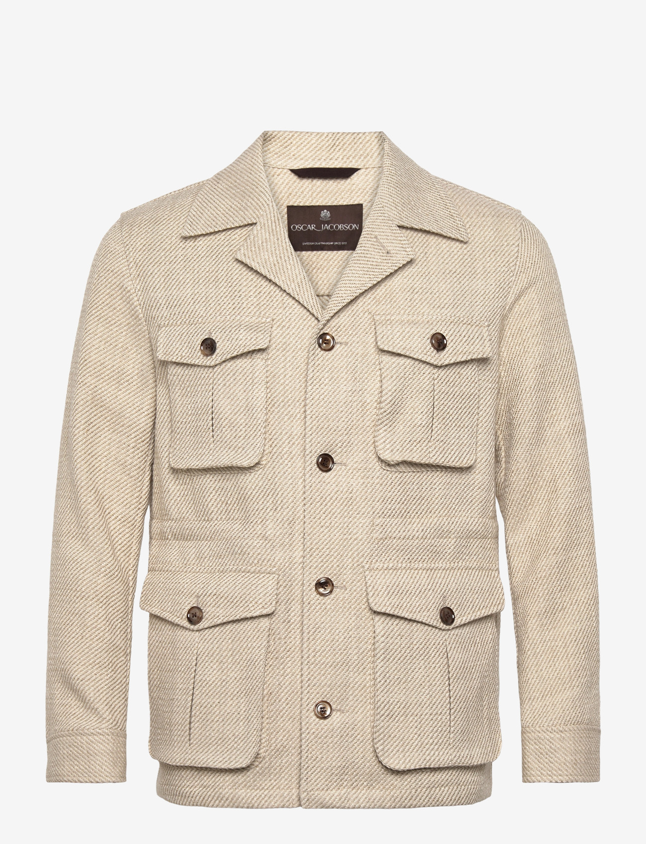 Oscar Jacobson - Sirolo Shirt Jacket - vindjakker - snow white - 0