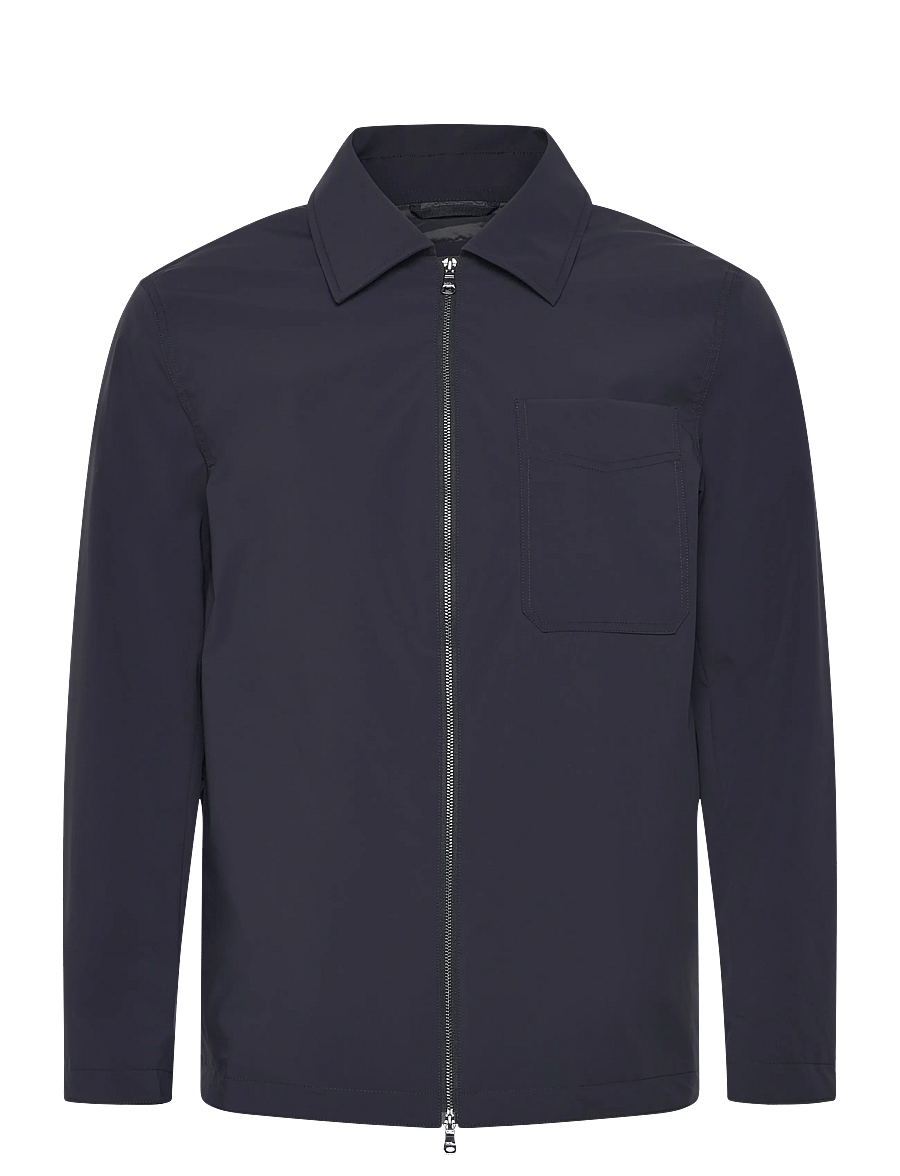 Oscar Jacobson - Light Zipped Shirt Jacket - osta olukorra järgi - navy - 0
