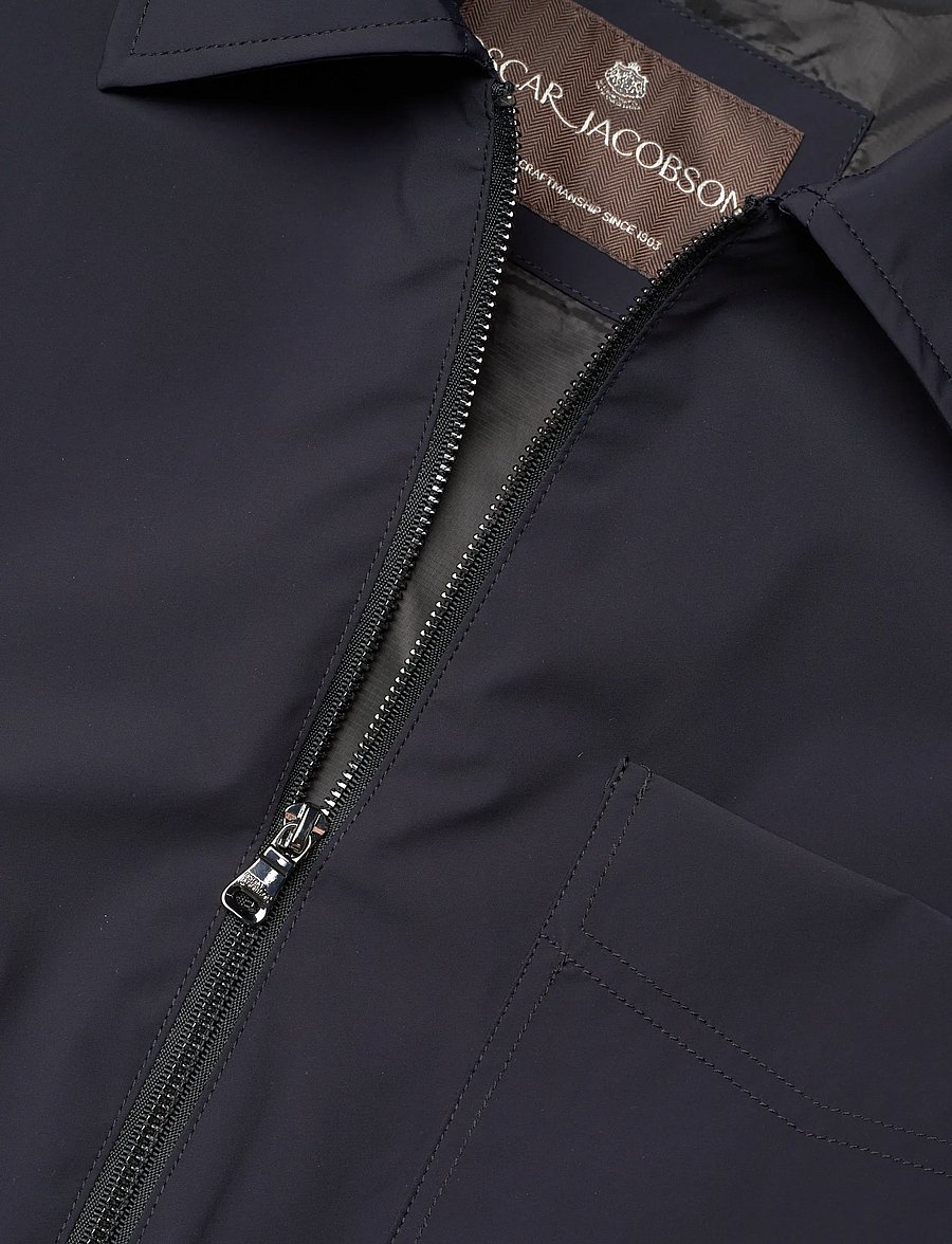 Oscar Jacobson - Light Zipped Shirt Jacket - osta olukorra järgi - navy - 2