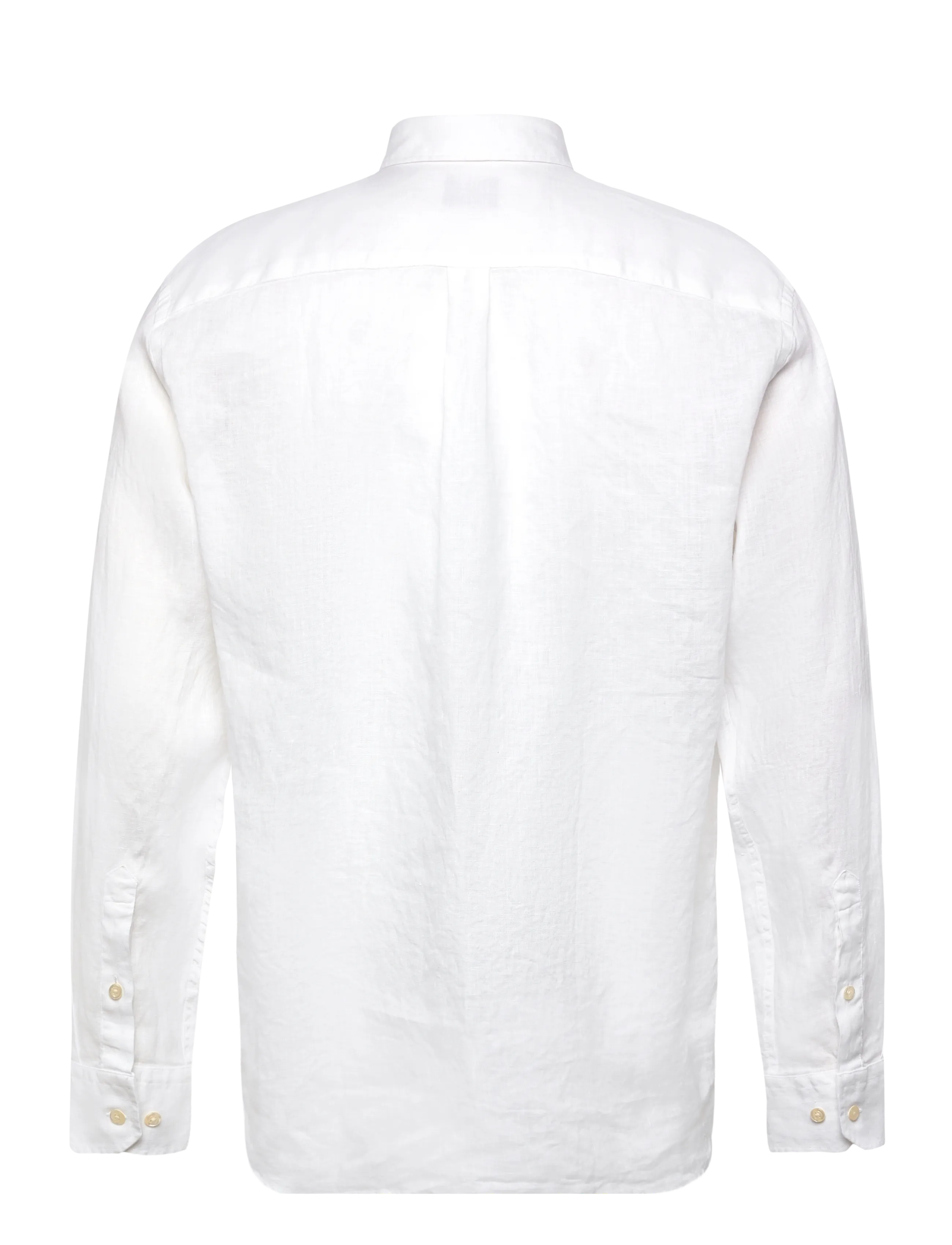 Oscar Jacobson - Reg Fit Cut Away Linen Shirt - basic-hemden - optical white - 2