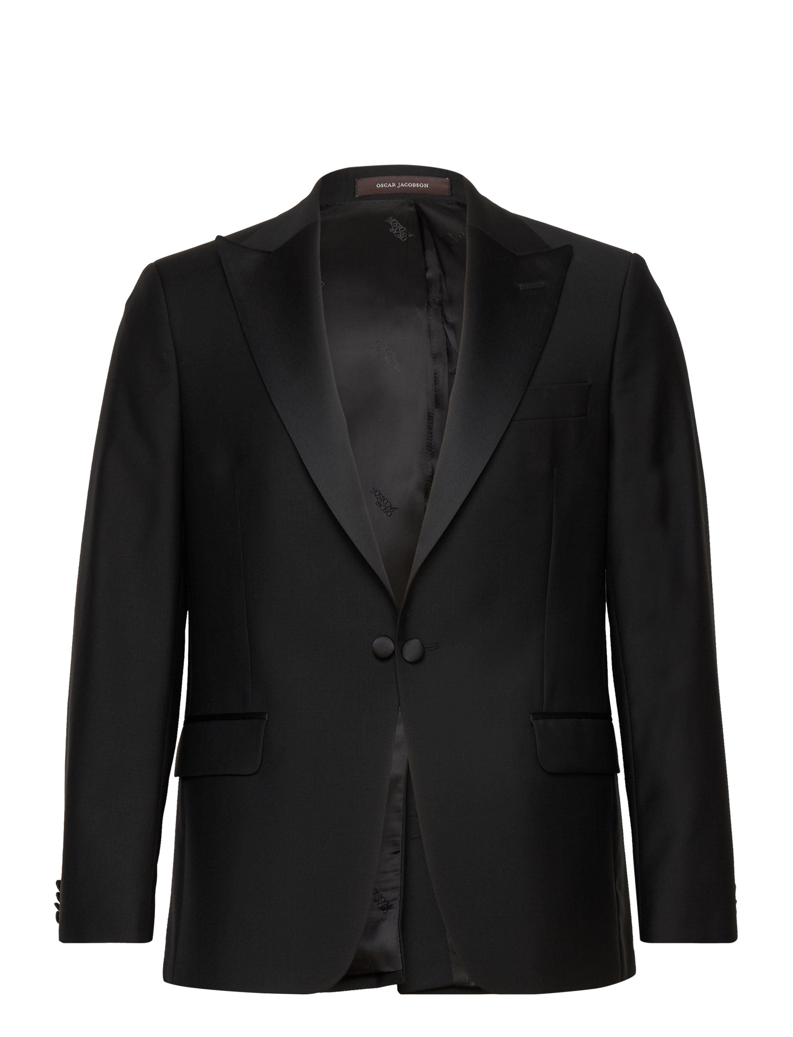 Oscar Jacobson Frampton Blazer, Mænd, Smokingjakke, Sort, Str: 52
