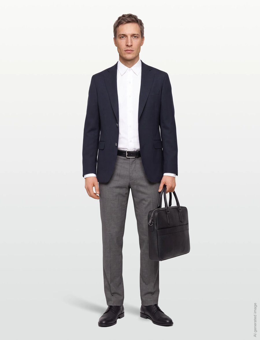 Oscar Jacobson - Ego Blazer - enkeltradede blazere - dark blue - 0