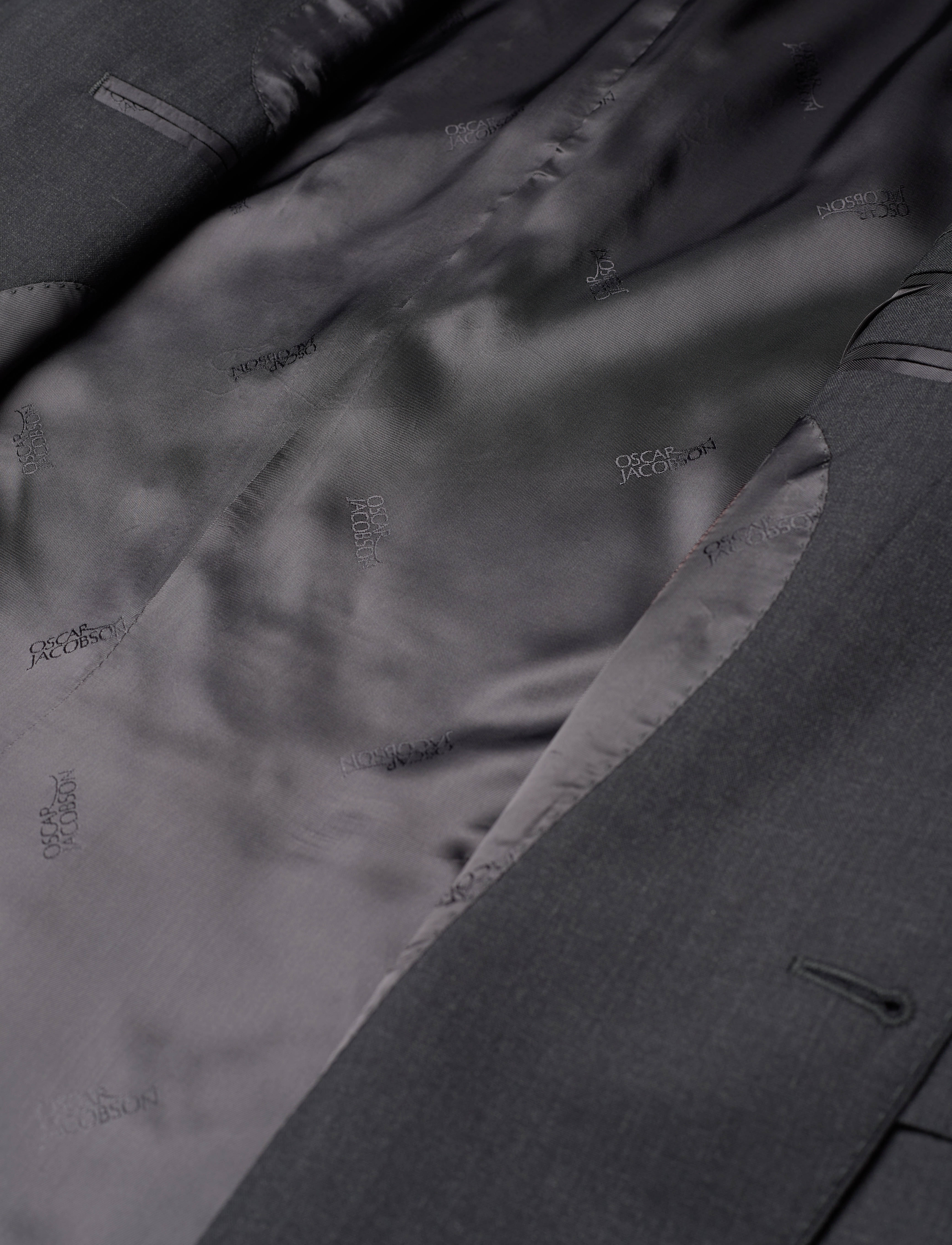 Oscar Jacobson - Ego Blazer - single breasted blazers - dark grey - 4