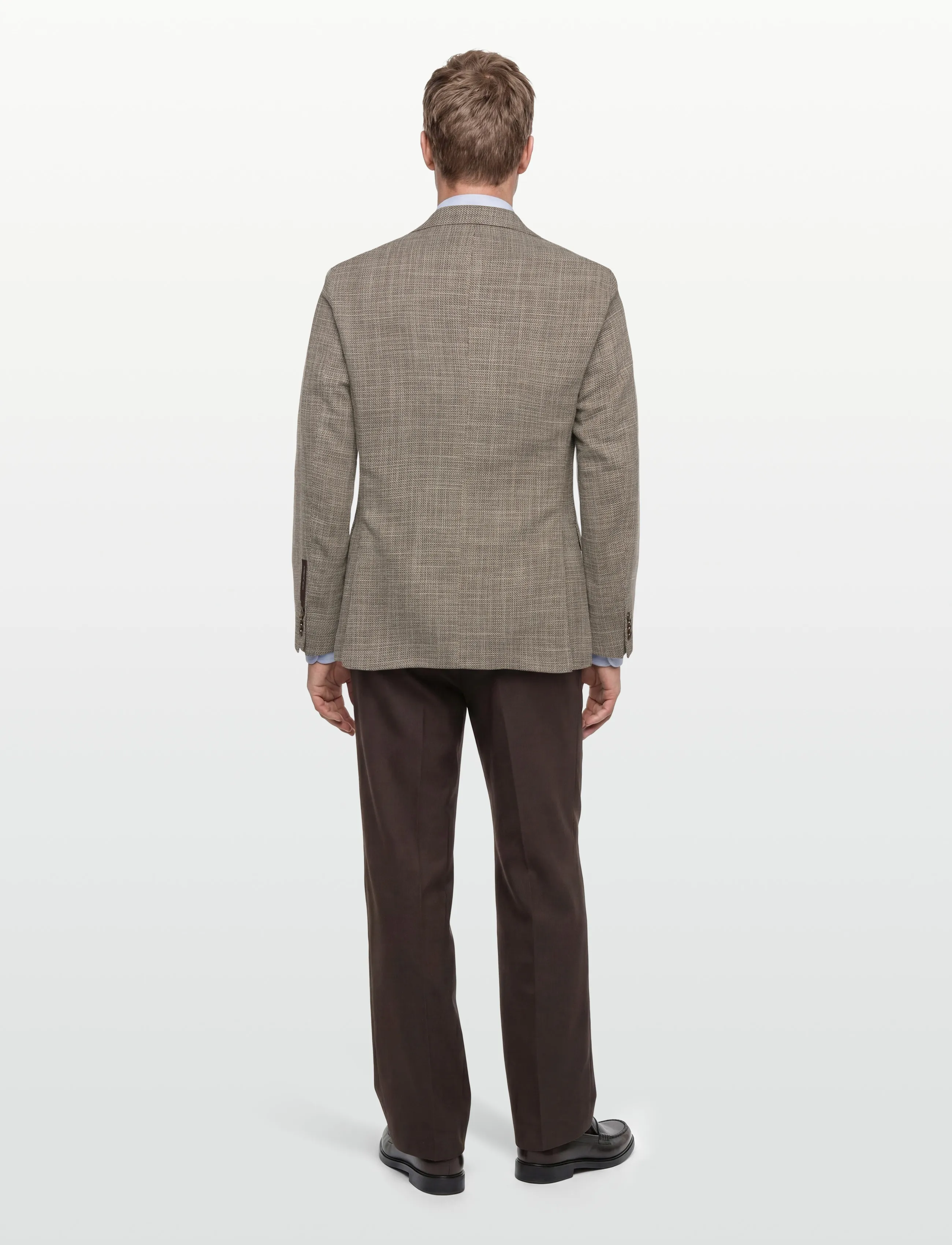Oscar Jacobson - Fogerty Blazer - enkelknäppta kavajer - pebble beige - 3