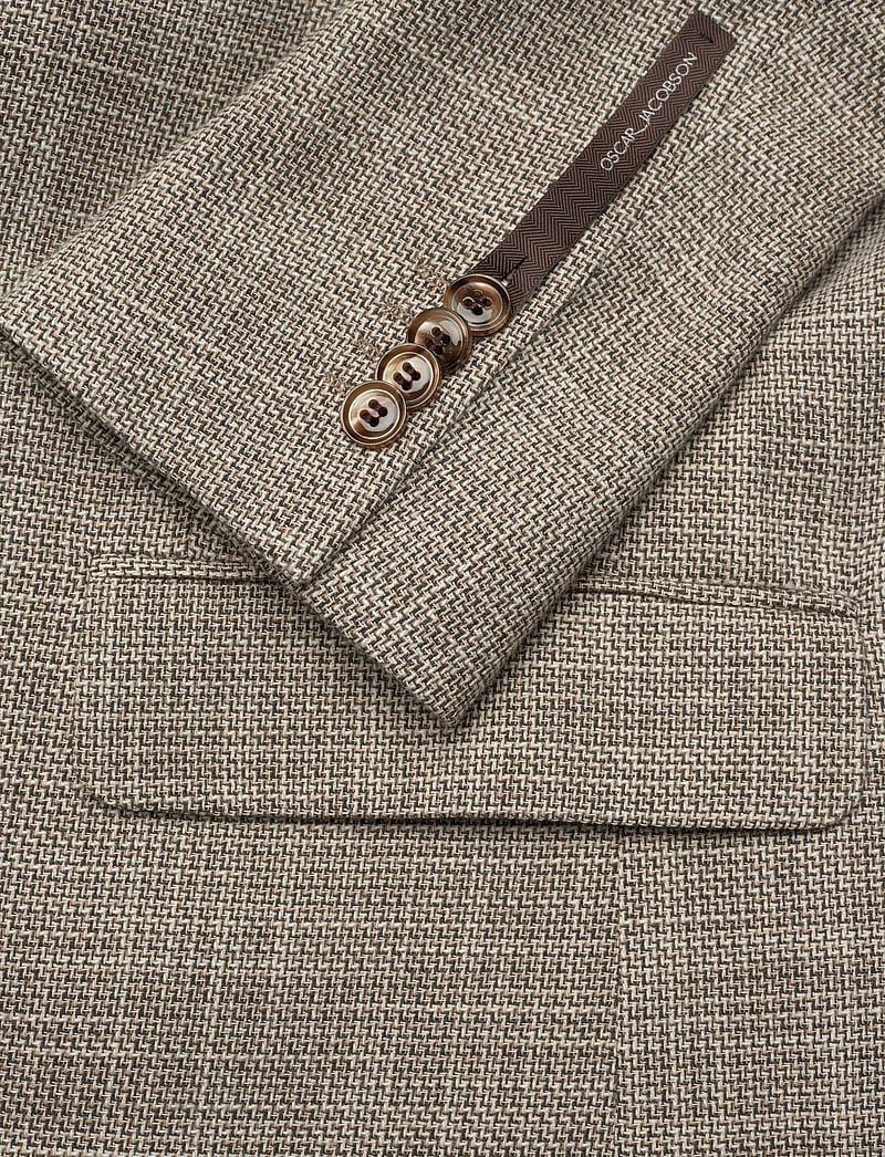 Oscar Jacobson - Fogerty Blazer - yksiriviset bleiserit - pebble beige - 3