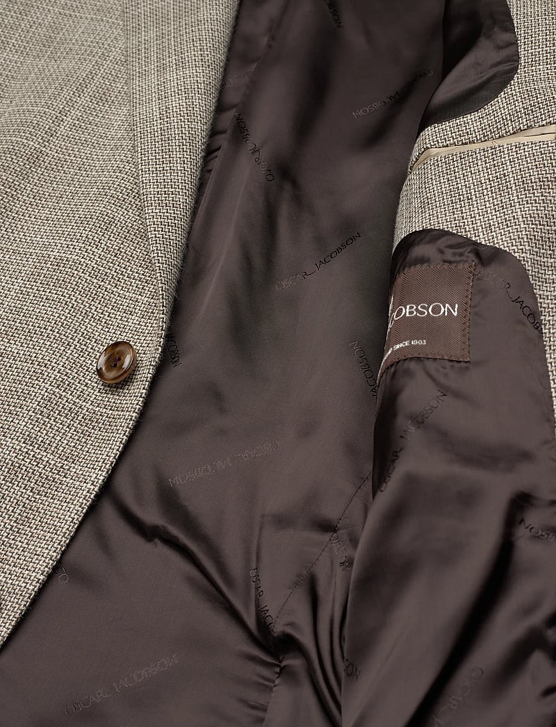 Oscar Jacobson - Fogerty Blazer - yksiriviset bleiserit - pebble beige - 4