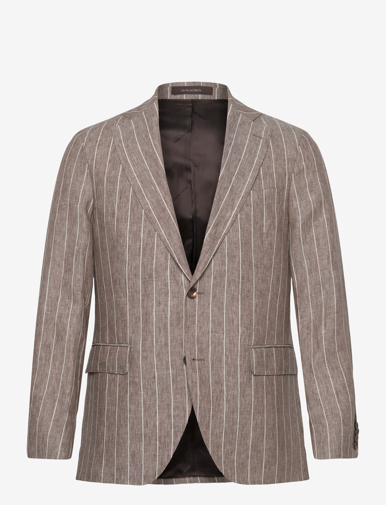Oscar Jacobson - Fogerty Blazer - Ühe rinnatisega pintsakud - brindle beige - 0