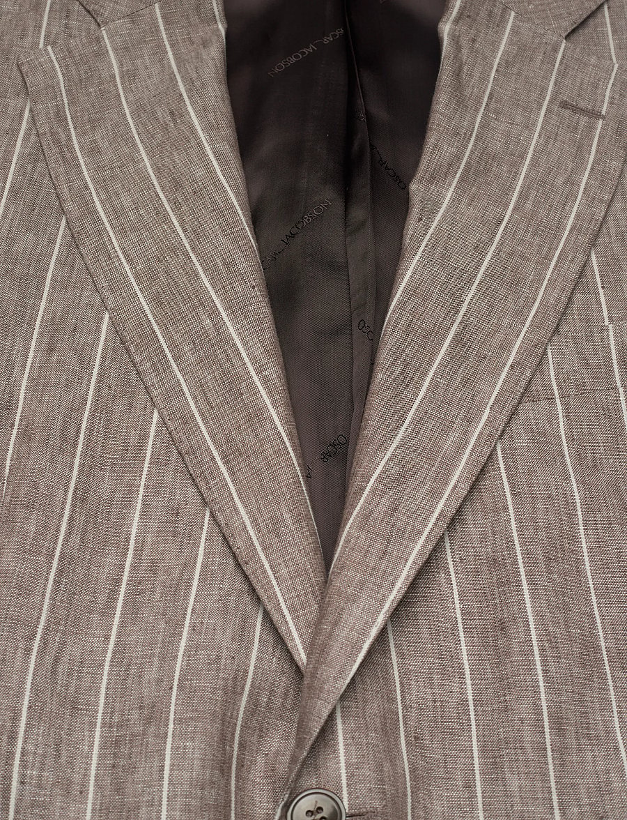 Oscar Jacobson - Fogerty Blazer - Ühe rinnatisega pintsakud - brindle beige - 2