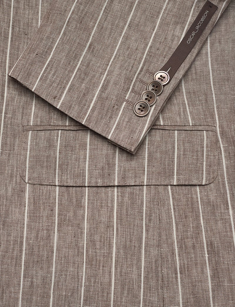 Oscar Jacobson - Fogerty Blazer - Ühe rinnatisega pintsakud - brindle beige - 3