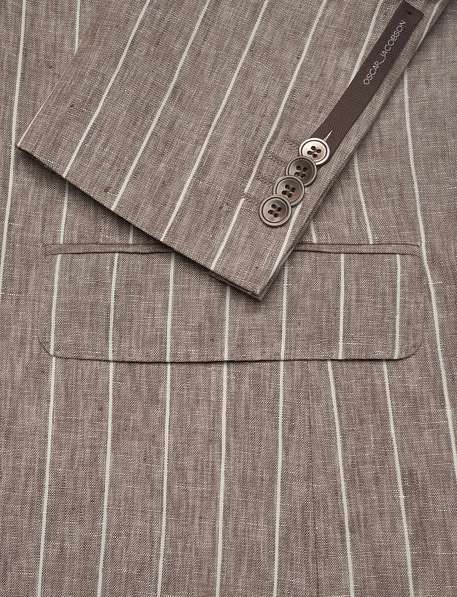 Oscar Jacobson - Fogerty Blazer - Ühe rinnatisega pintsakud - brindle beige - 3