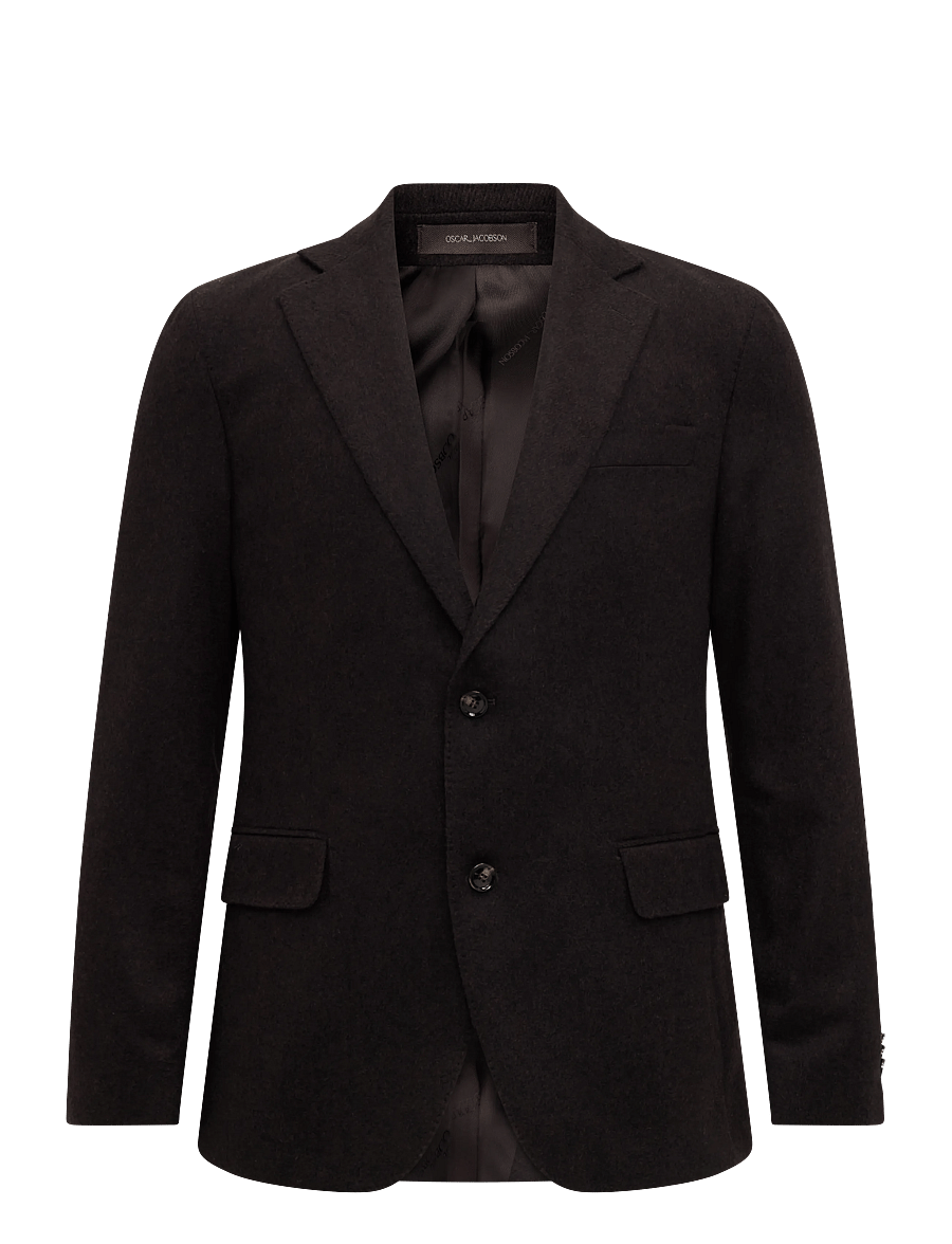 Oscar Jacobson - Fogerty Blazer - enkelknäppta kavajer - dark brown - 0