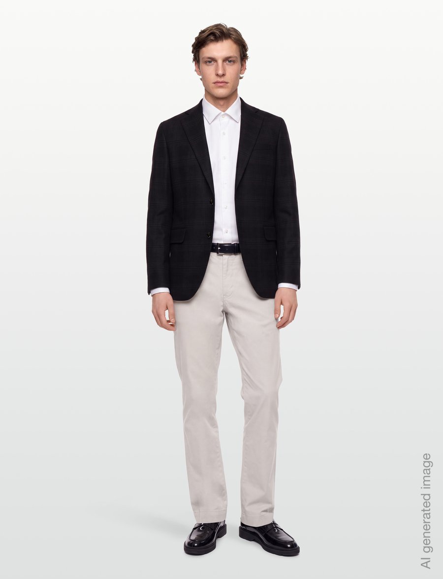 Oscar Jacobson - Fogerty Blazer - einreiher - dark brown - 0