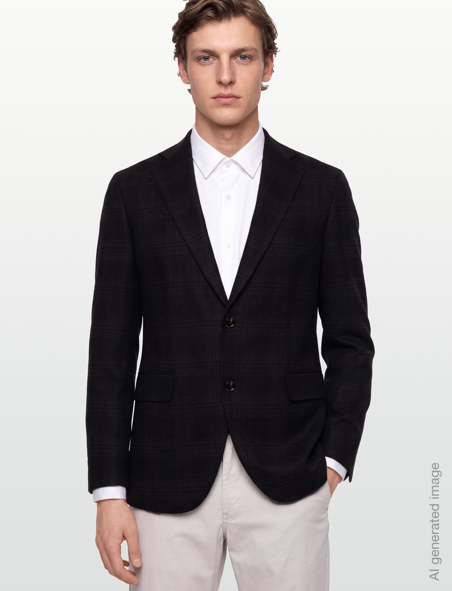 Oscar Jacobson - Fogerty Blazer - einreiher - dark brown - 3