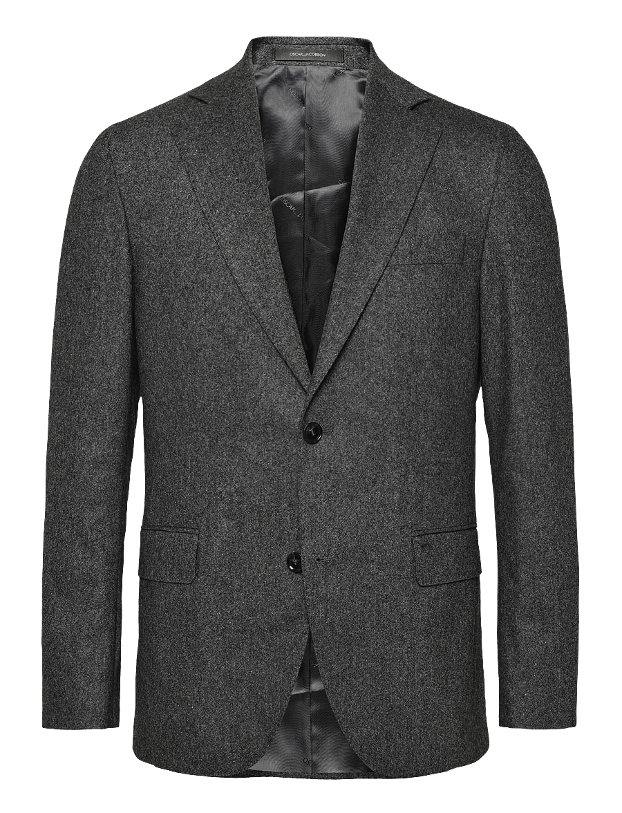 Oscar Jacobson - Fogerty Blazer - enkeltradede blazere - barb grey - 0