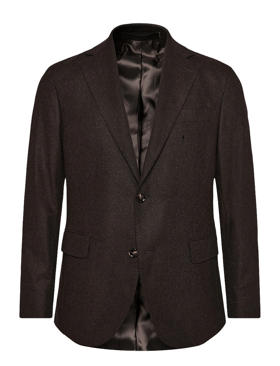 Oscar Jacobson - Fogerty Blazer - einreiher - dark brown - 0
