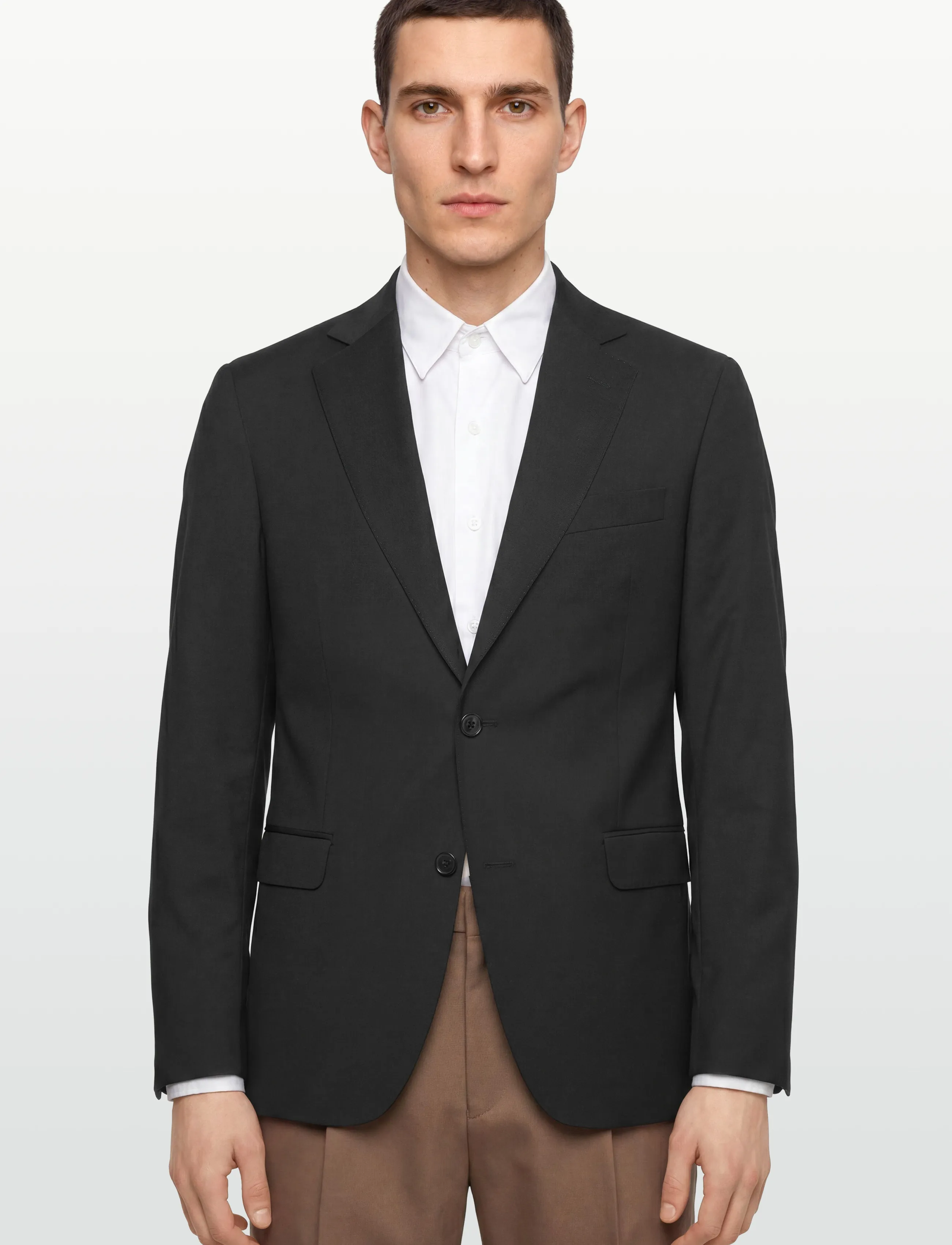 Oscar Jacobson - Fogerty Blazer - single breasted blazers - black - 3