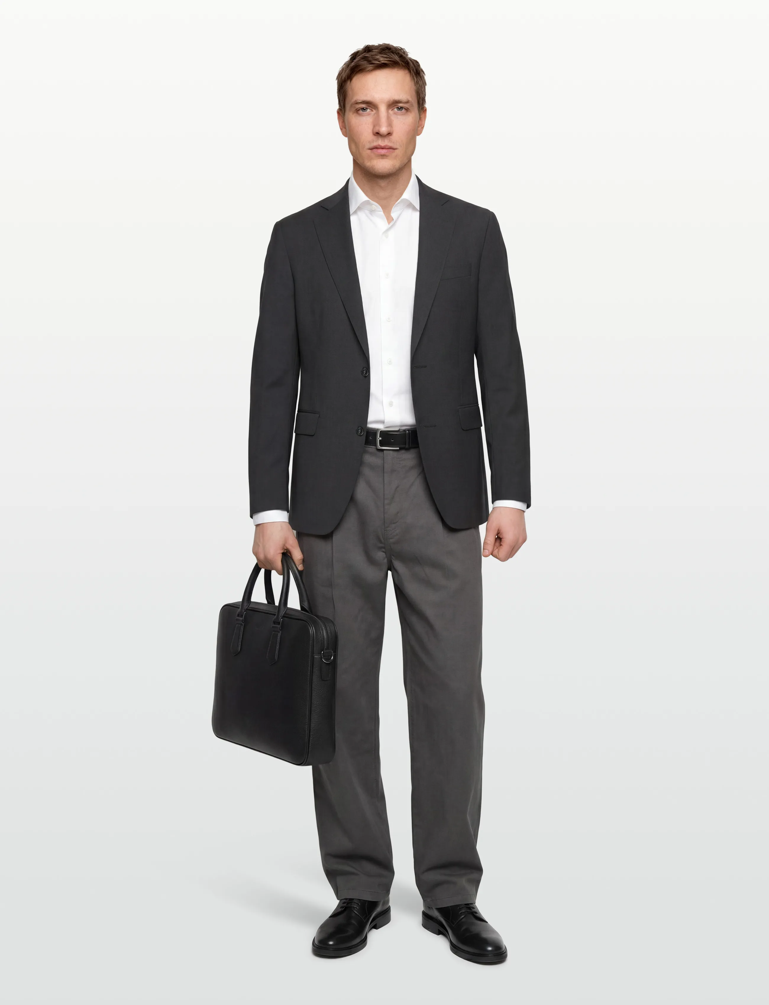 Oscar Jacobson Fogerty Blazer, 54, Grey, Blazere > Enkeltradede Blazere, Herre