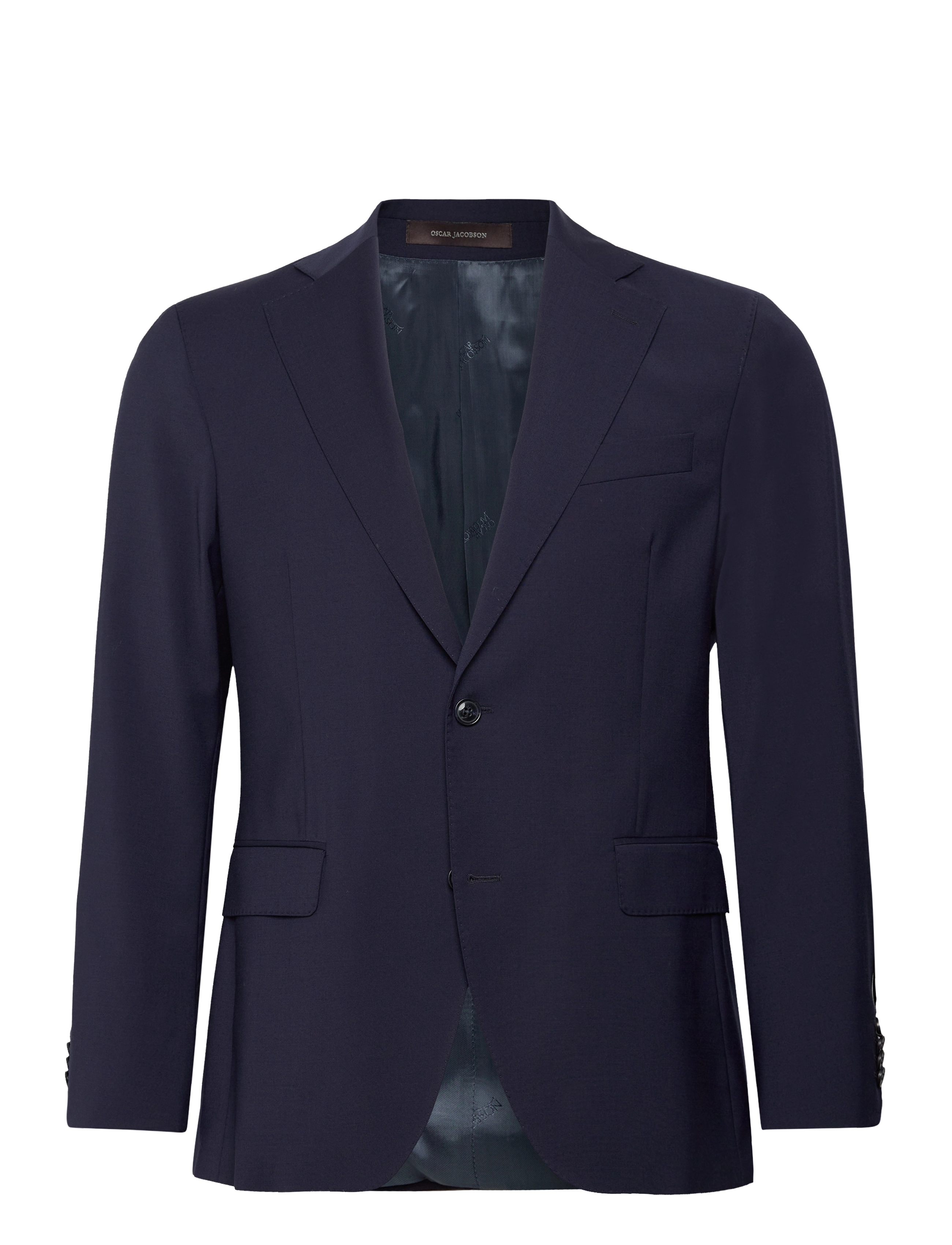Oscar Jacobson Fogerty Blazer, Mænd, Enkeltradet Blazer, Blå, Str: 46