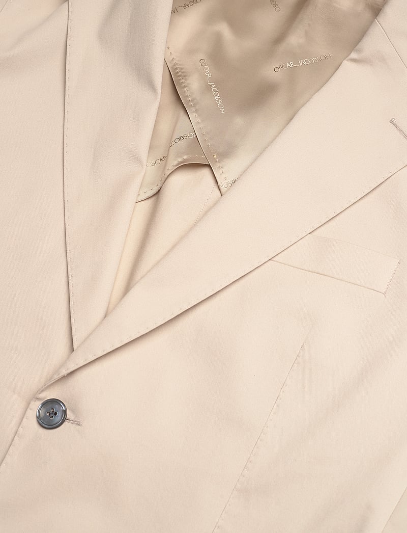 Oscar Jacobson - Ferry Patch Soft Blazer - enkeltradede blazere - trench beige - 2
