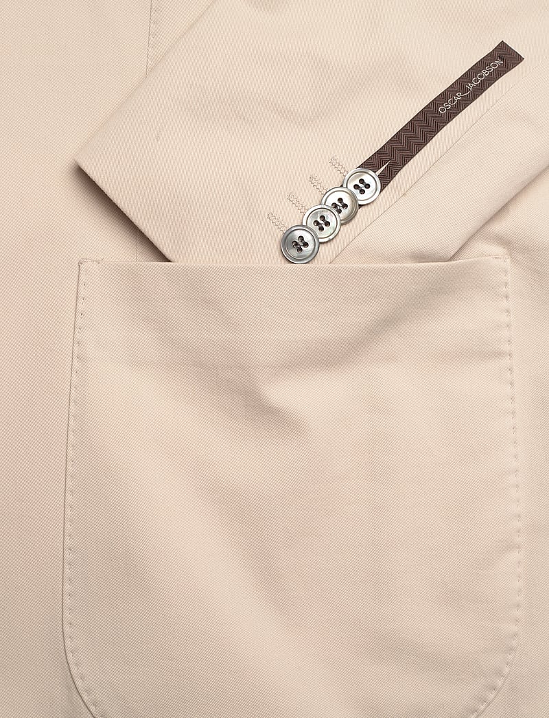 Oscar Jacobson - Ferry Patch Soft Blazer - enkeltradede blazere - trench beige - 3