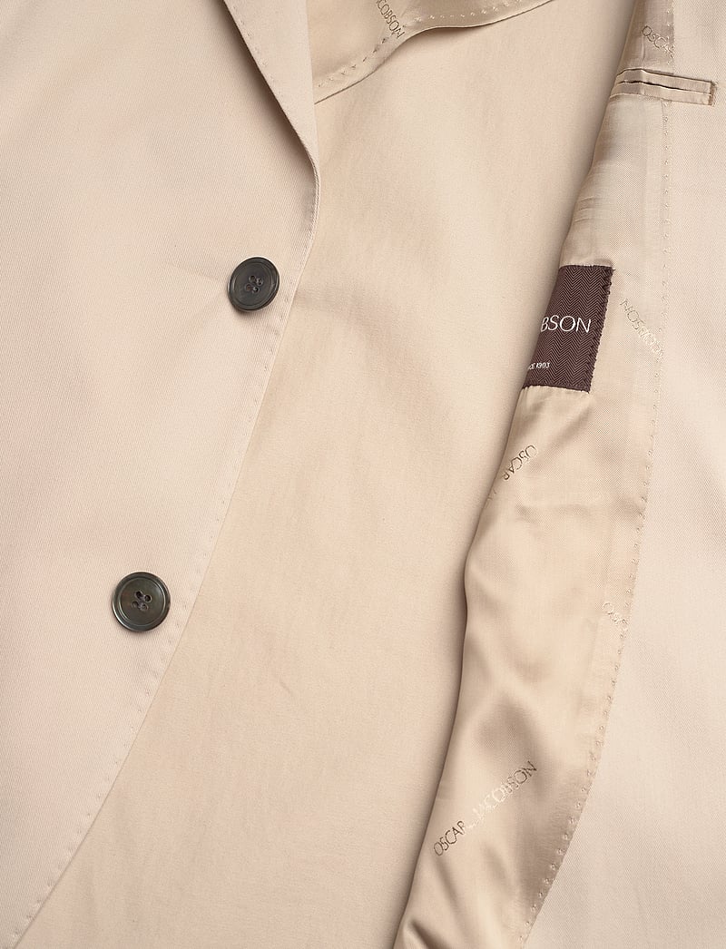 Oscar Jacobson - Ferry Patch Soft Blazer - enkeltradede blazere - trench beige - 4