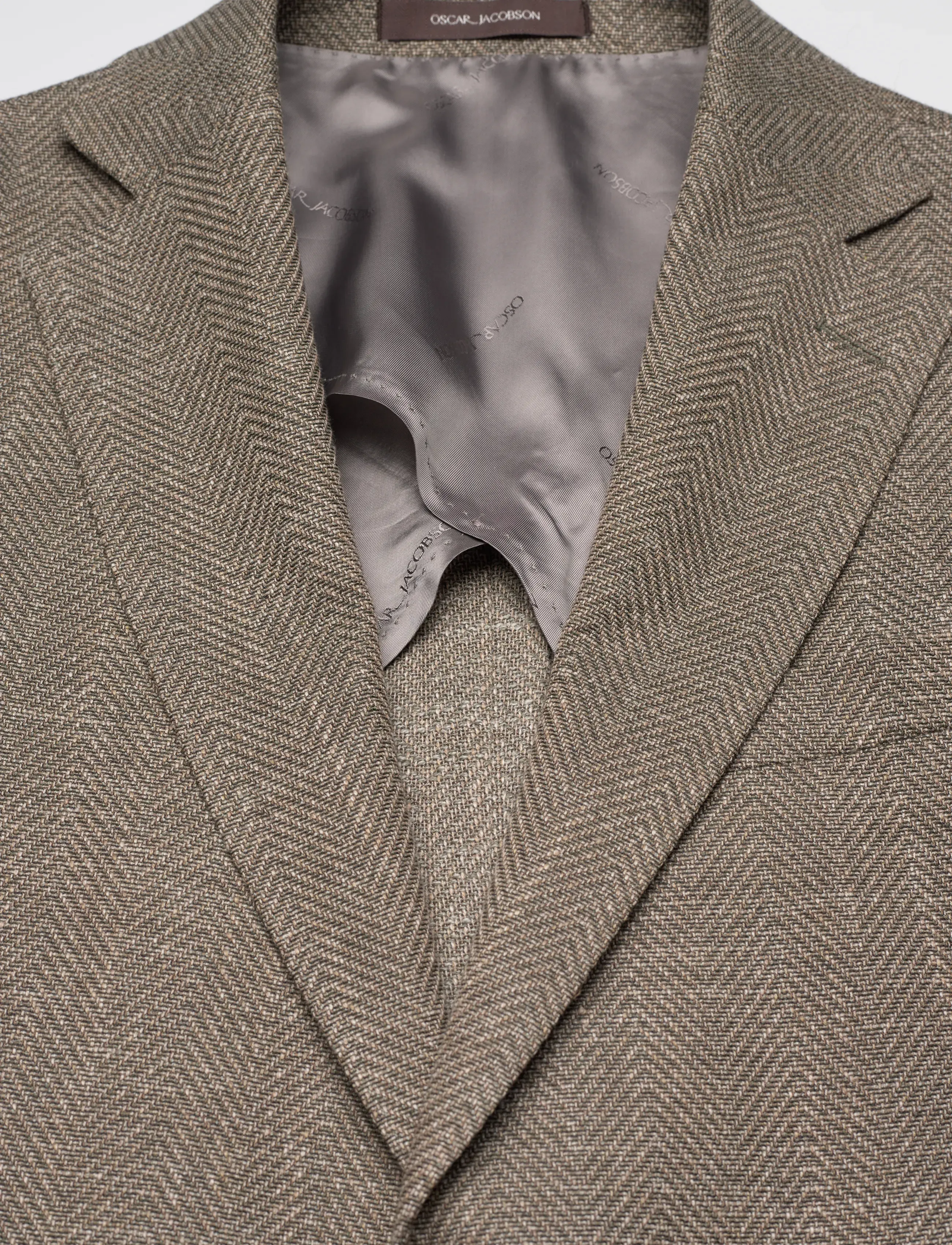 Oscar Jacobson - Ferry Patch Soft Blazer - enkelknäppta kavajer - light battle green - 2