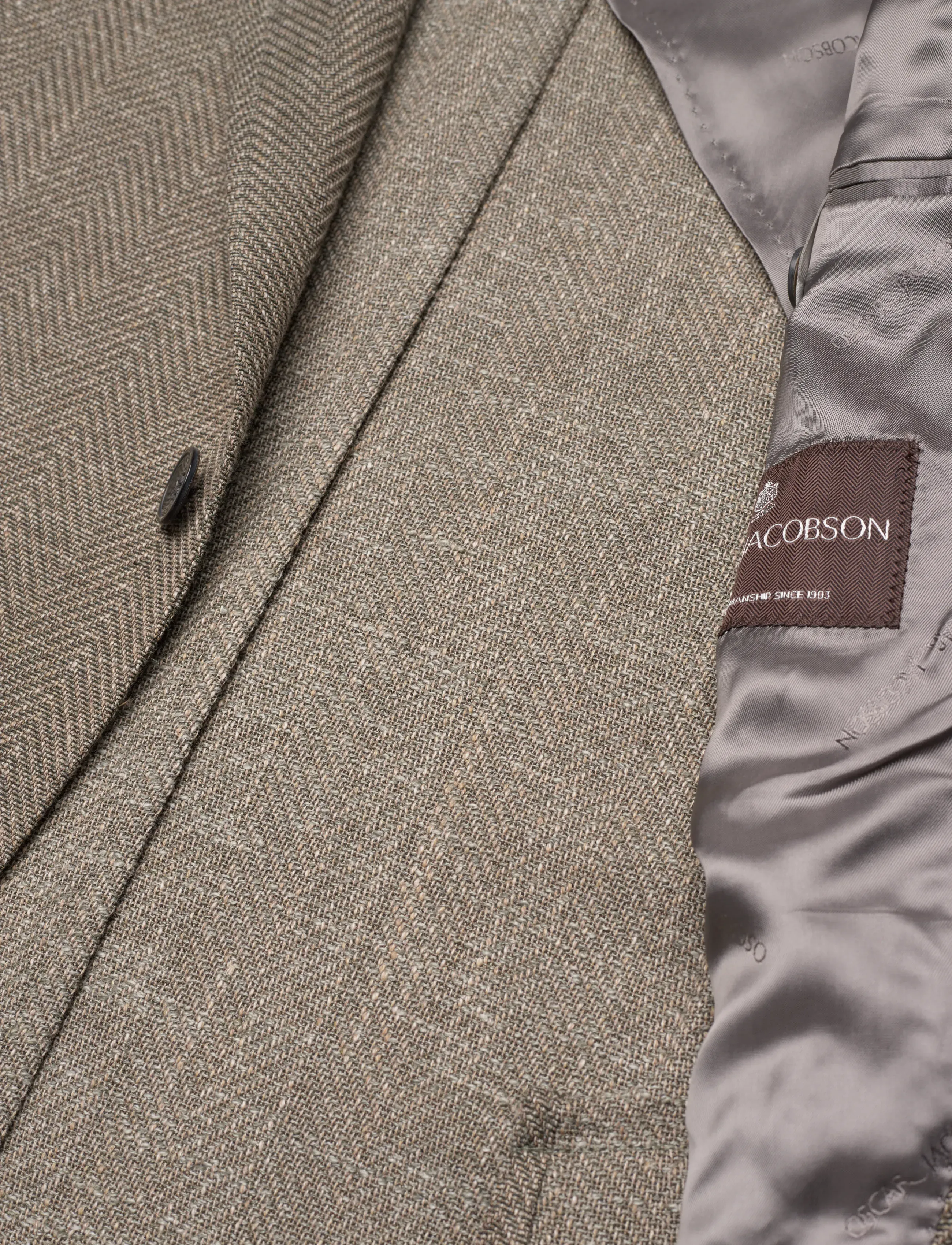 Oscar Jacobson - Ferry Patch Soft Blazer - enkelknäppta kavajer - light battle green - 4