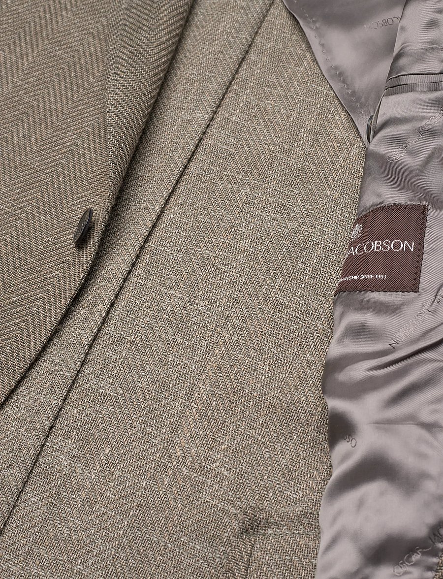 Oscar Jacobson - Ferry Patch Soft Blazer - einreiher - light battle green - 4