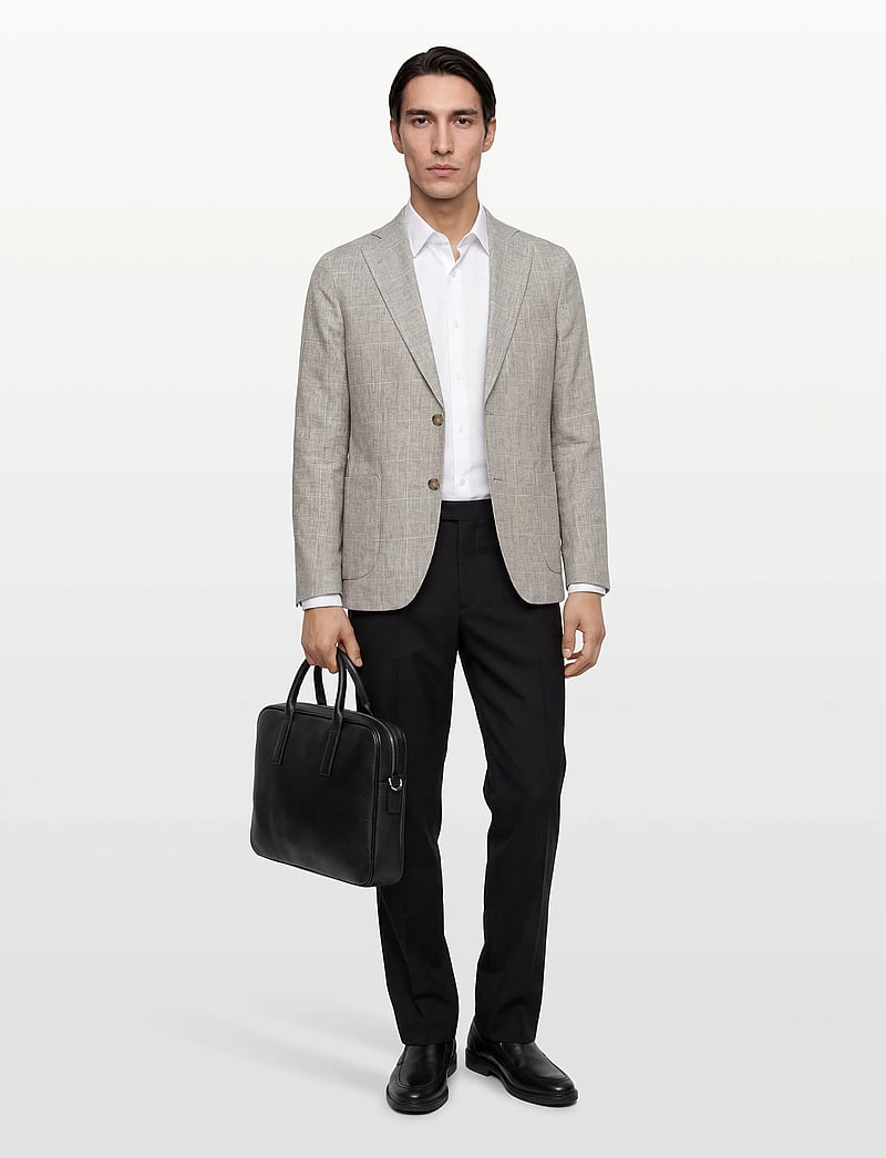 Oscar Jacobson - Ferry Patch Soft Blazer - einreiher - almond beige - 0