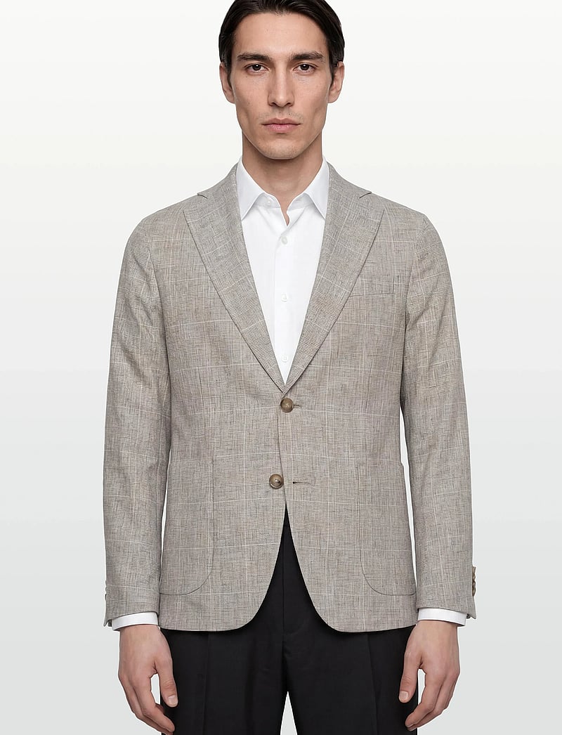 Oscar Jacobson - Ferry Patch Soft Blazer - einreiher - almond beige - 3