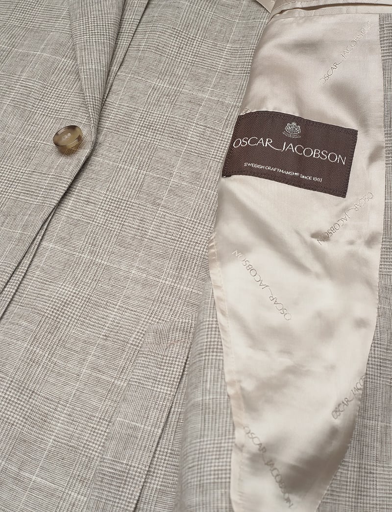 Oscar Jacobson - Ferry Patch Soft Blazer - einreiher - almond beige - 4